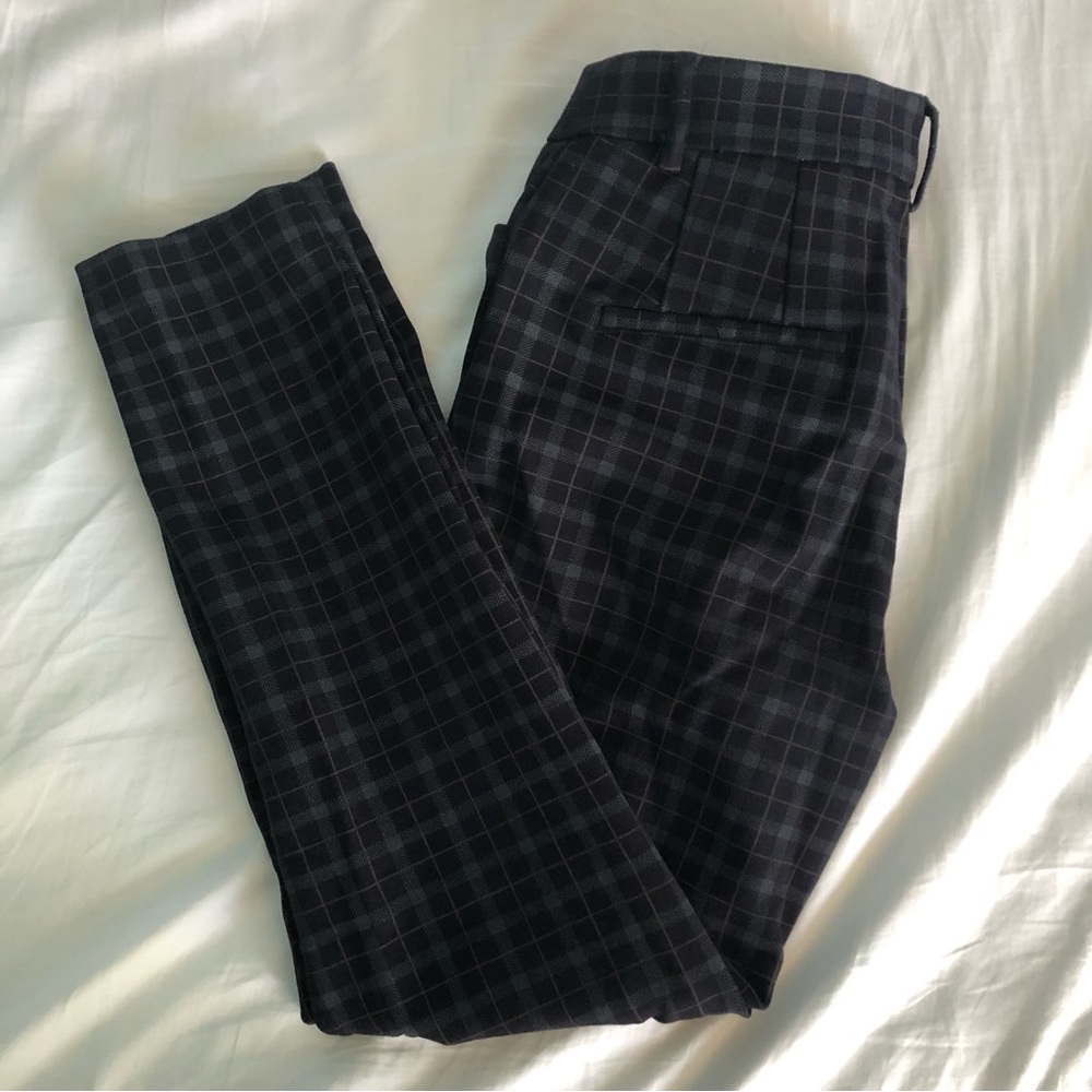 Express Plaid Stretch+ Skinny Ankle Pants NWOT